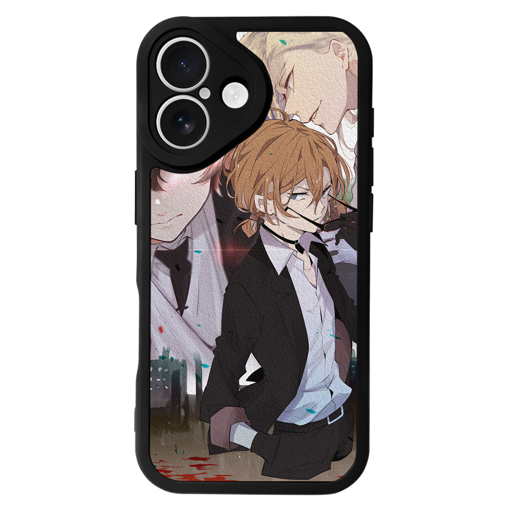 （画像用） 文豪ストレイドッグス Bungo Stray Dogs 【iPhone 16シリーズ対応】シリコンスマホケース（レザー調） 材質：シリコン